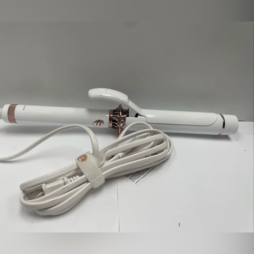 T3 White and Rose Gold Curling Iron - Picture 2 of 3